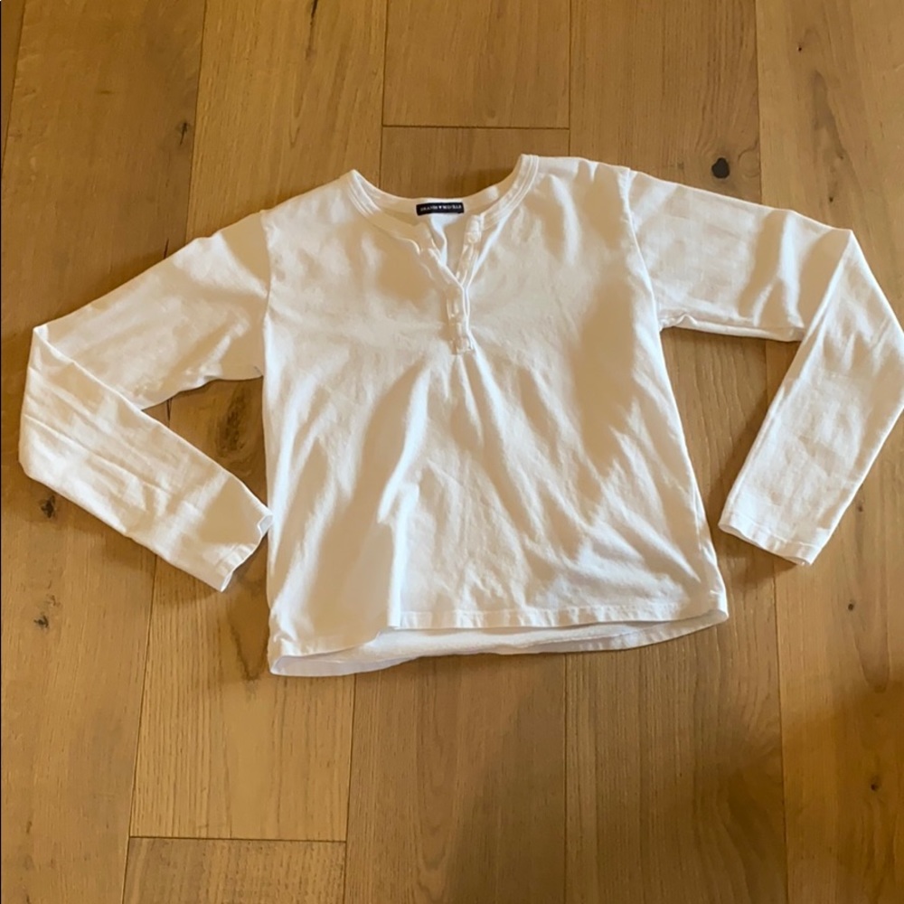 Retro Brandy Melville long sleeve, half button.